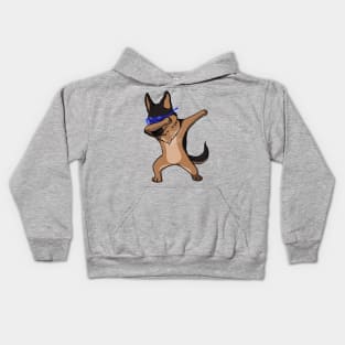 Dabbing German Shepherd Dog Kids Hoodie